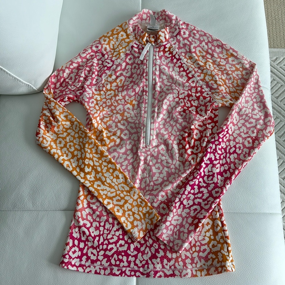 J.Crew Women’s Leopard Print Long-sleeve Rash guard